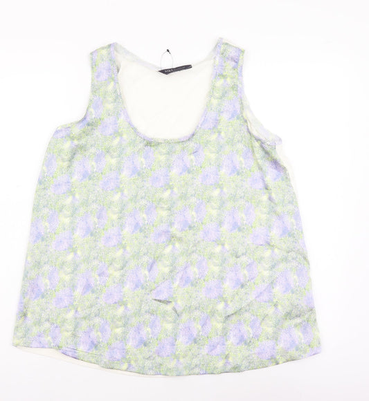 Womens UK Size 8 Marks and Spencer Green Basic Tank