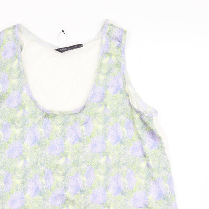 Womens UK Size 8 Marks and Spencer Green Basic Tank