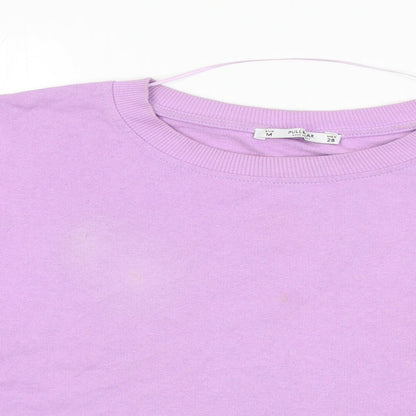 Womens UK Size M Pull&Bear Purple Pullover Sweatshirt