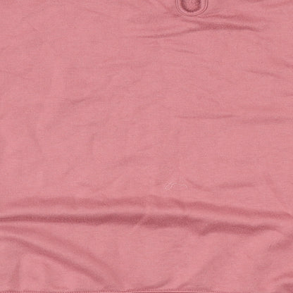 SheIn Womens Pink Polyester Pullover Sweatshirt One Size Button - Love