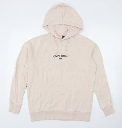 River Island Womens Pink Cotton Pullover Hoodie Size XS Pullover - Carpe Diem