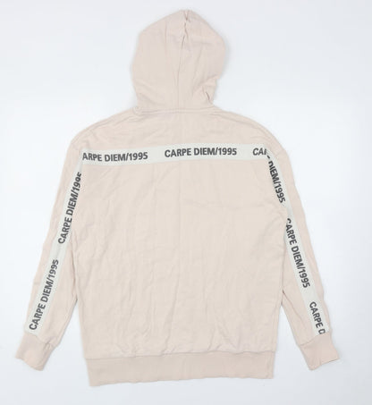 River Island Womens Pink Cotton Pullover Hoodie Size XS Pullover - Carpe Diem