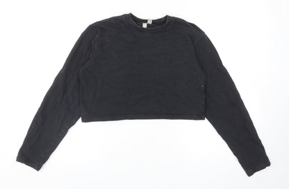 Womens UK Size 4 ASOS Black Pullover Sweatshirt