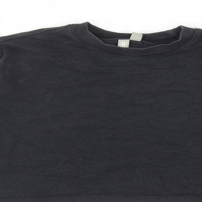 Womens UK Size 4 ASOS Black Pullover Sweatshirt