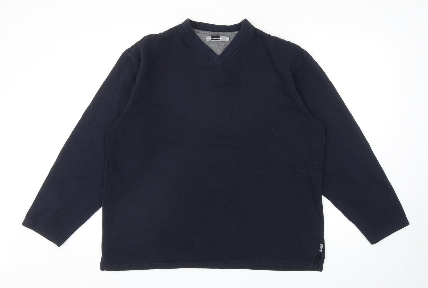 Mens UK Size L Armando Blue Pullover Sweatshirt
