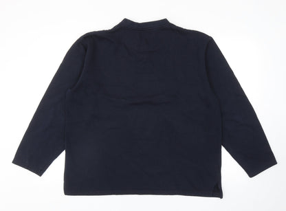 Mens UK Size L Armando Blue Pullover Sweatshirt