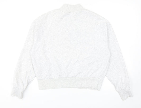 H&M Womens Grey Cotton Pullover Sweatshirt Size S Pullover - Etonnante