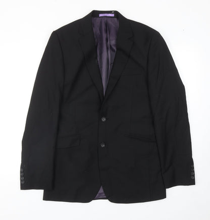 Mens UK Size 38 Burton Regular Black Suit Jacket