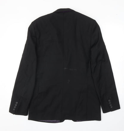 Mens UK Size 38 Burton Regular Black Suit Jacket