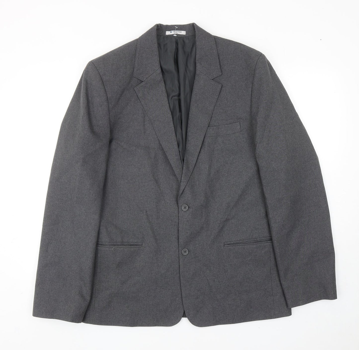 Trutex Mens Grey Polyester Jacket Blazer Size 40