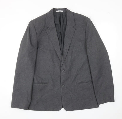 Trutex Mens Grey Polyester Jacket Blazer Size 40