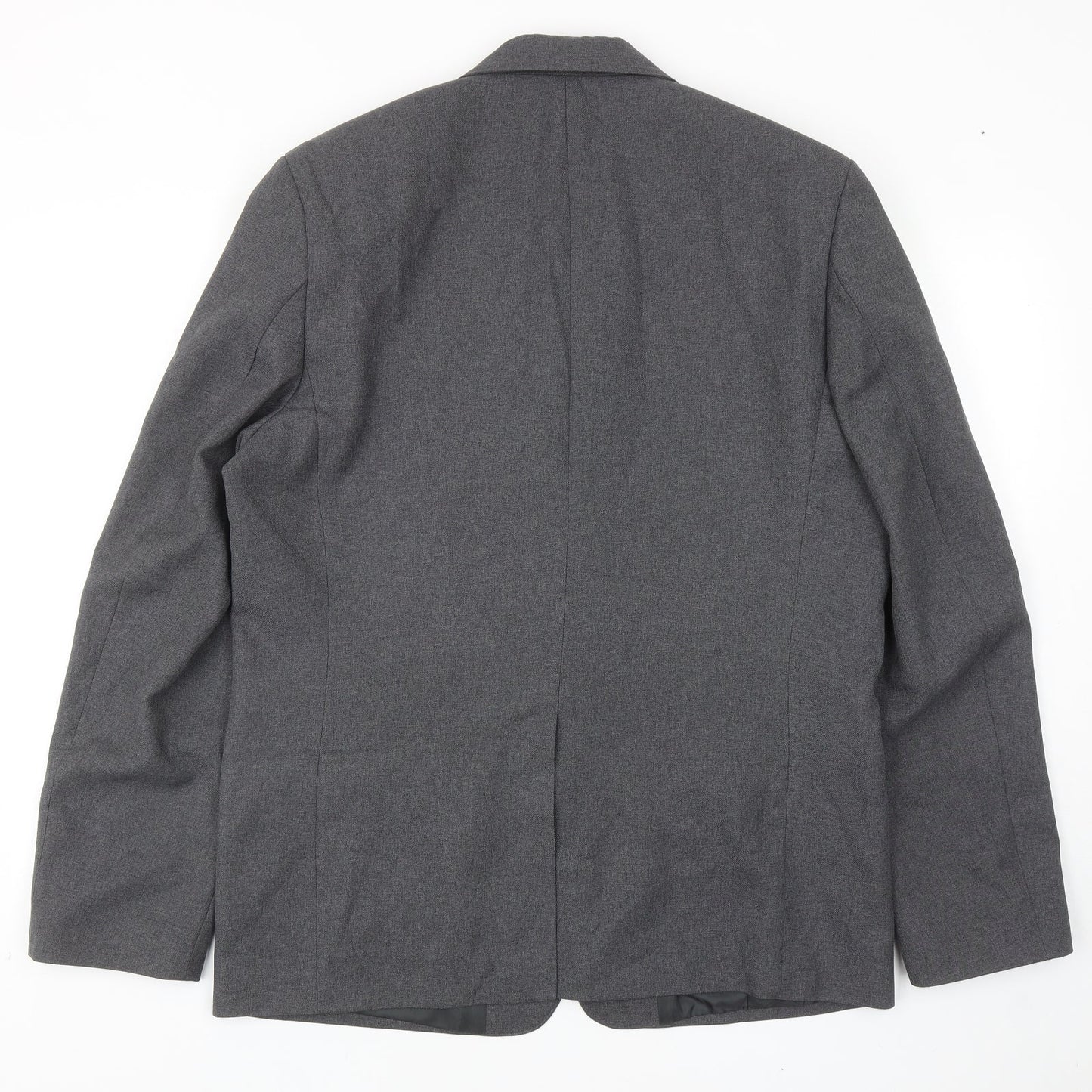 Trutex Mens Grey Polyester Jacket Blazer Size 40