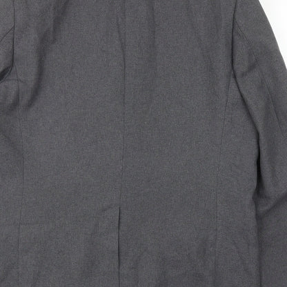Trutex Mens Grey Polyester Jacket Blazer Size 40
