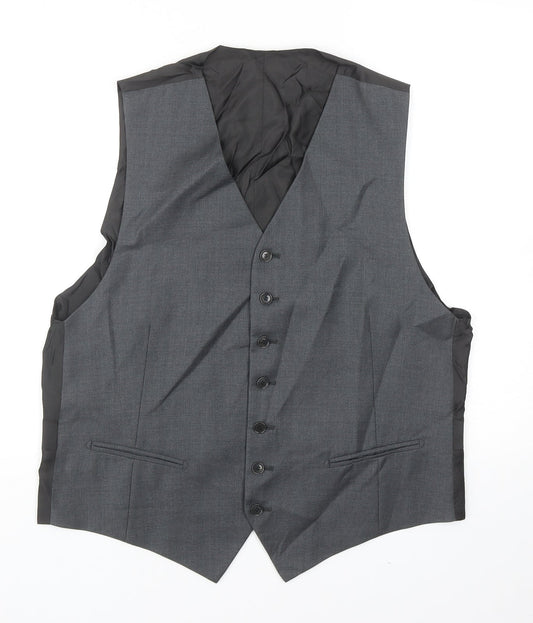 Mens UK Size 40 Preworn Regular Grey Suit Jacket