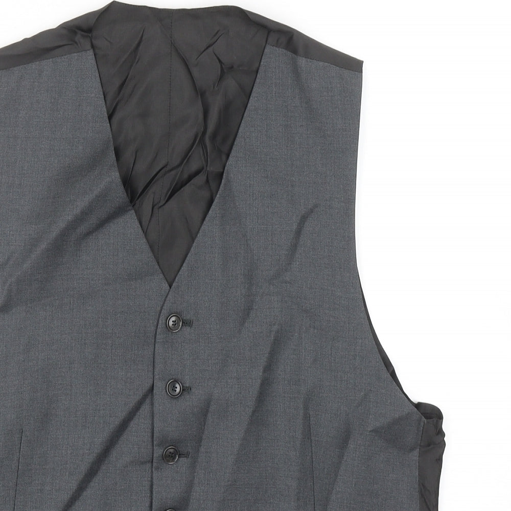 Mens UK Size 40 Preworn Regular Grey Suit Jacket