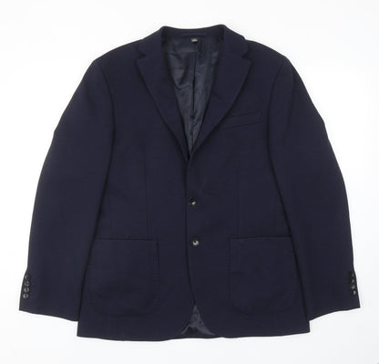 Mens UK Size 40 Marks and Spencer Regular Blue Suit Jacket
