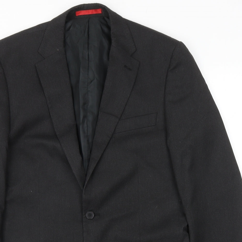 Mens UK Size 40 Burton Regular Grey Suit Jacket