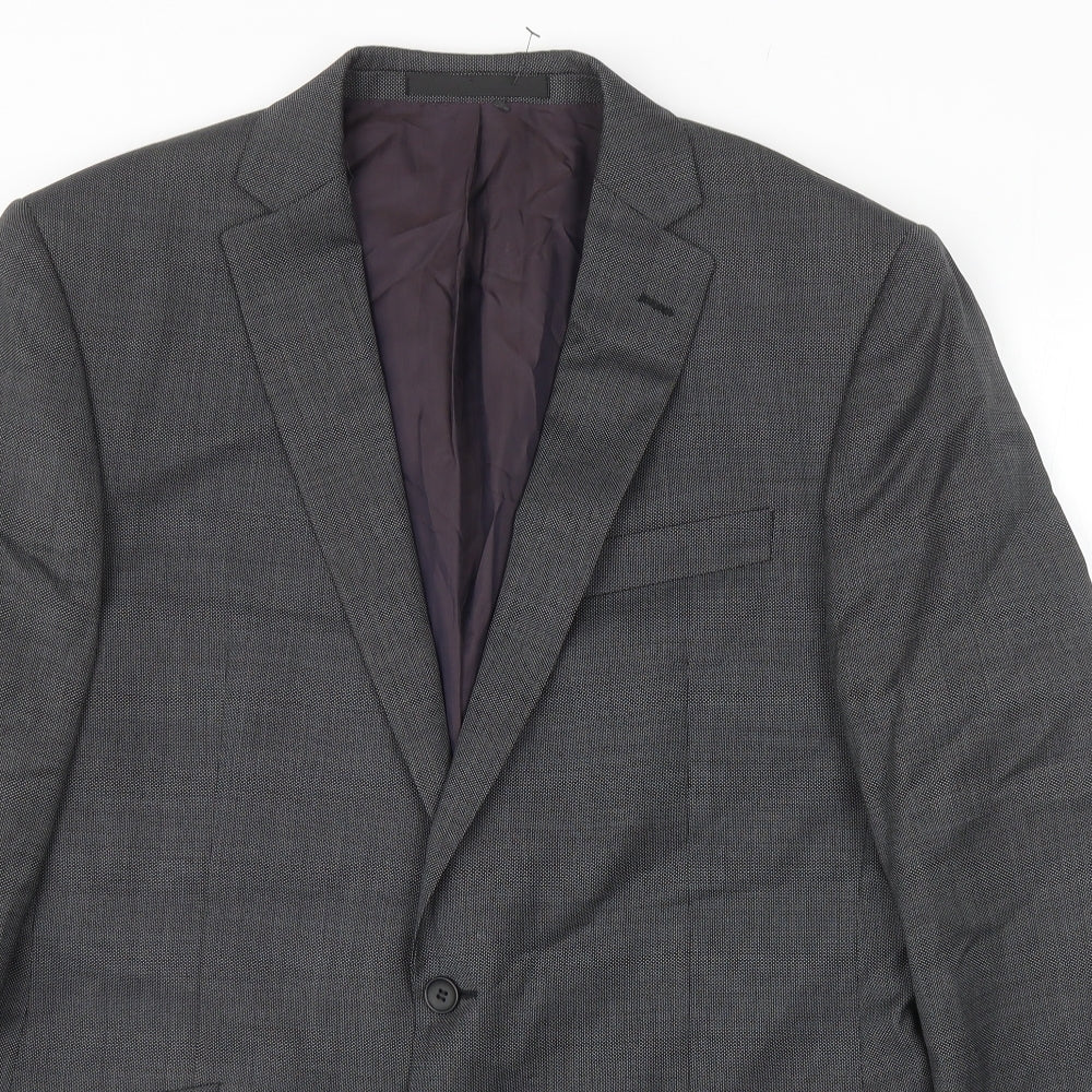 Mens UK Size 42 Marks and Spencer Regular Grey Suit Jacket