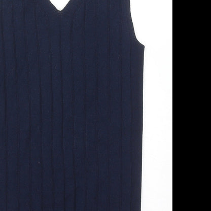 Womens UK Size XS Marks and Spencer Blue Basic Tank