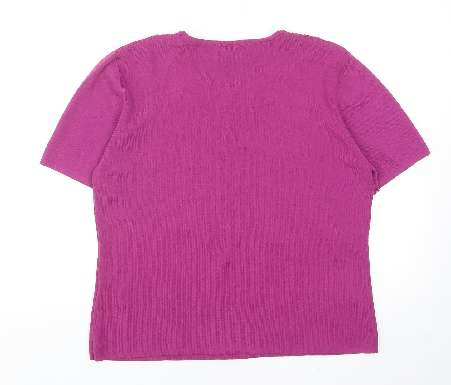 Womens UK Size L Roman Purple Basic T-Shirt