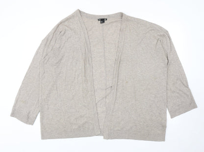 Womens UK Size M H&M Beige Cardigan Jumper