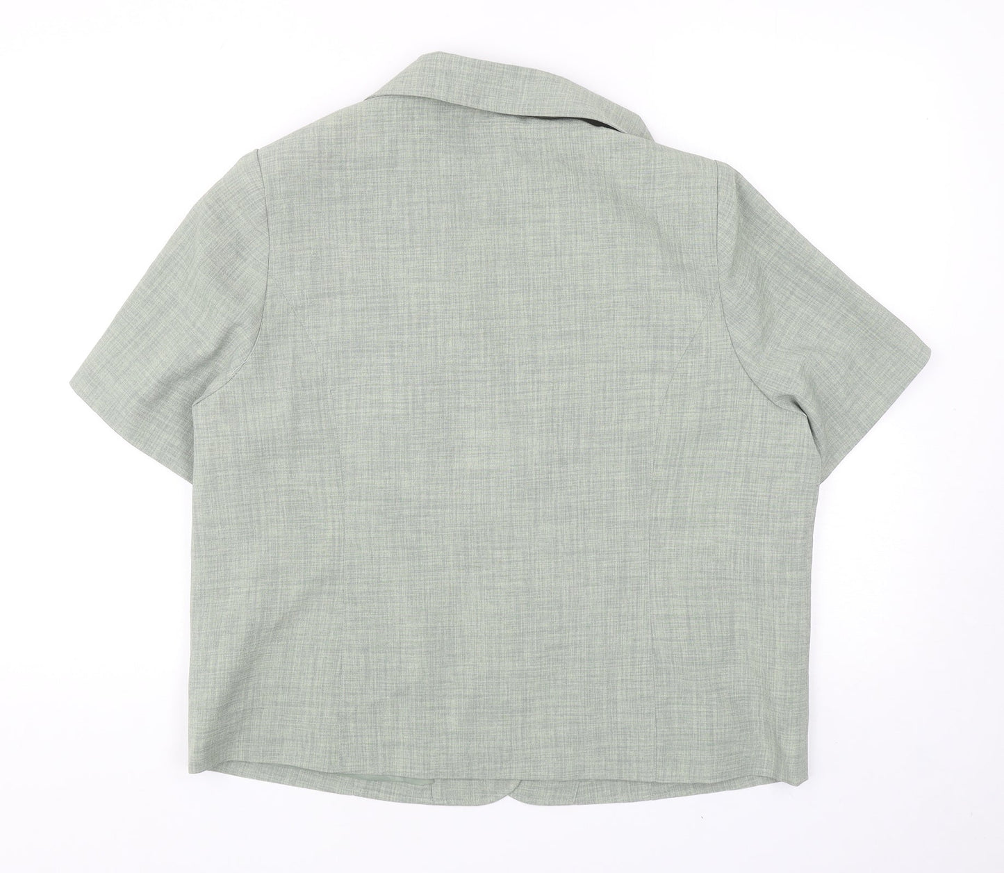 Autonomy Womens Green Polyester Jacket Suit Jacket Size 16