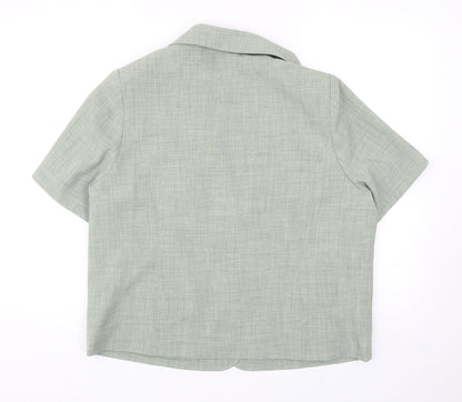 Autonomy Womens Green Polyester Jacket Suit Jacket Size 16