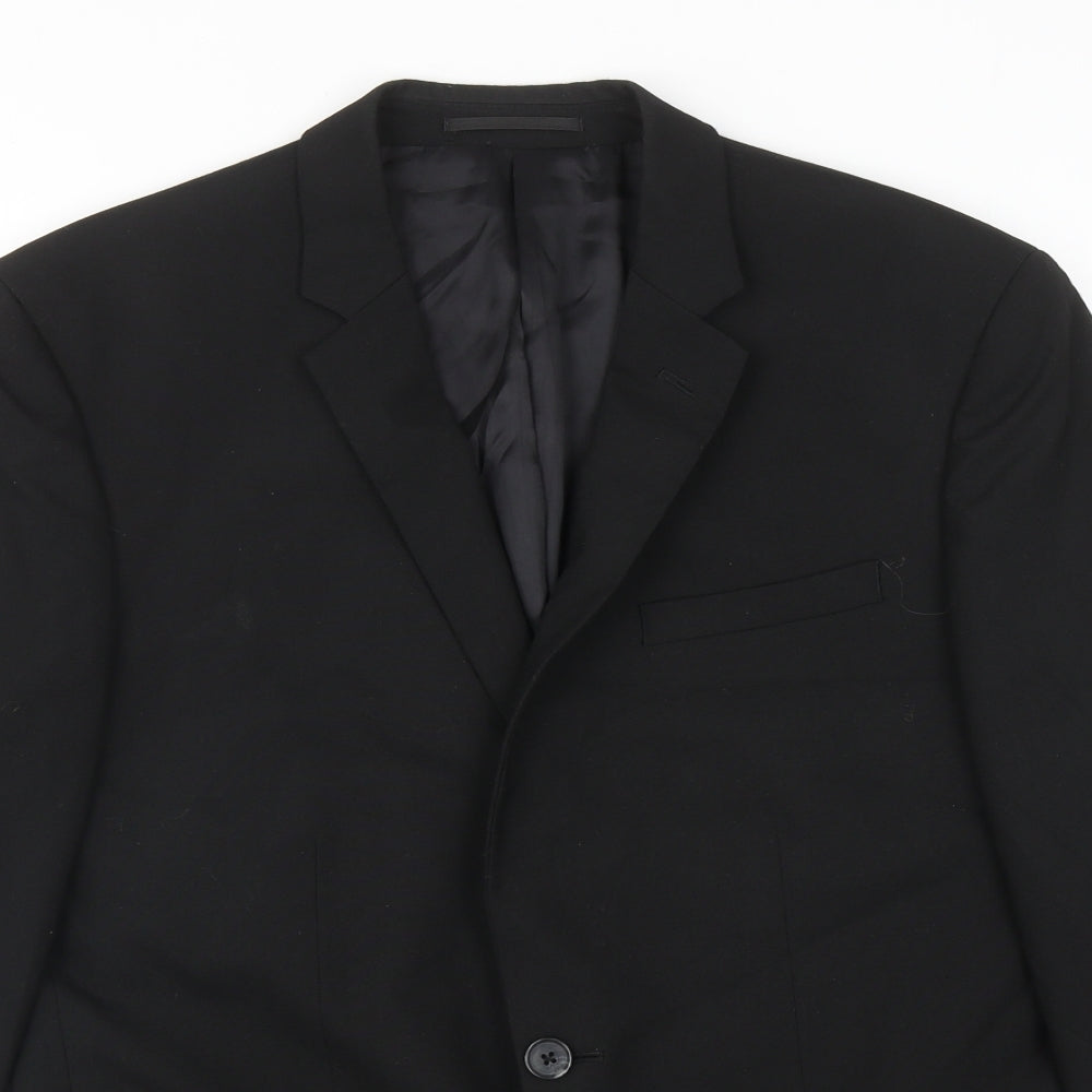 Mens UK Size 42 New Look Regular Black Suit Jacket
