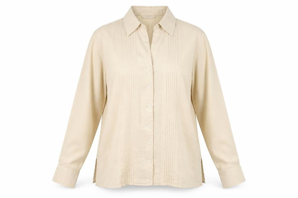 Womens UK Size 12 Marks and Spencer Ivory Basic Button-Up