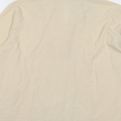 Womens UK Size 12 Marks and Spencer Ivory Basic Button-Up