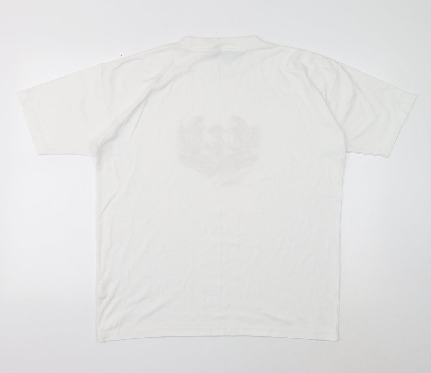 The Principle of Leisure Womens White Polyester Basic T-Shirt Size 10 Round Neck