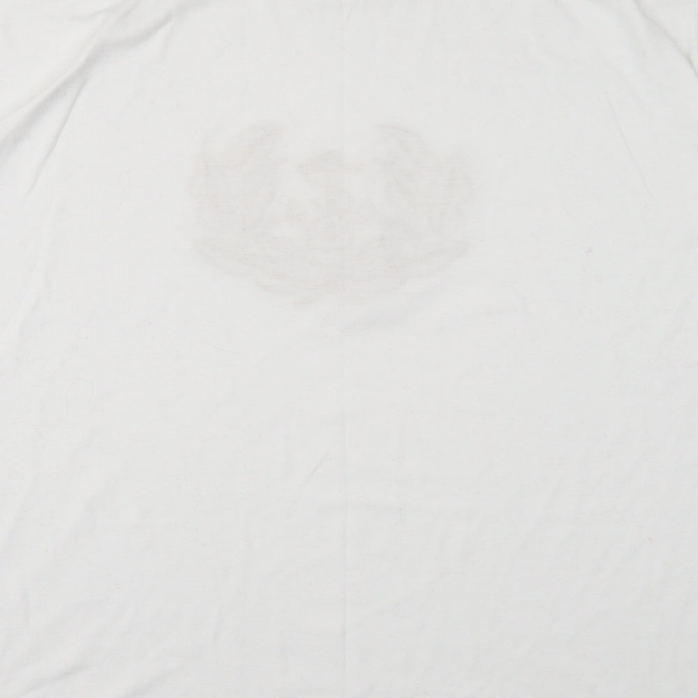 The Principle of Leisure Womens White Polyester Basic T-Shirt Size 10 Round Neck