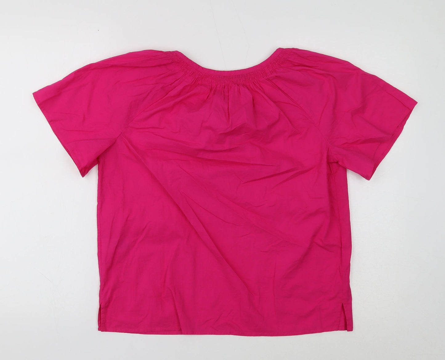 Womens UK Size 6 Marks and Spencer Pink Basic T-Shirt
