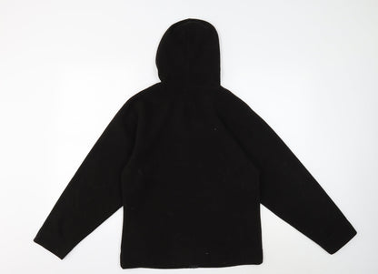 Preworn Womens Black Jacket Size 10 Zip