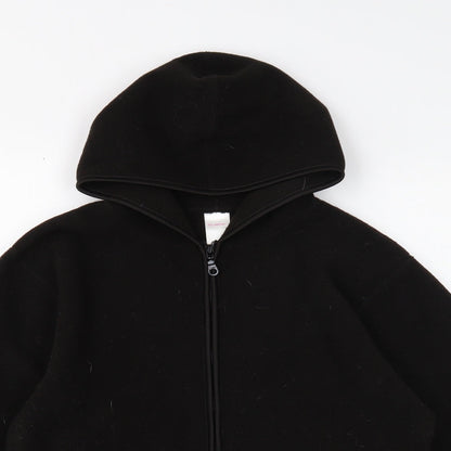 Preworn Womens Black Jacket Size 10 Zip