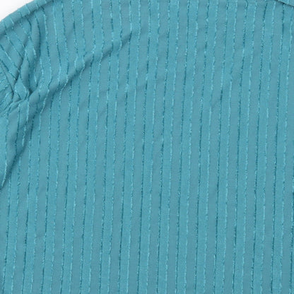 TU Womens Blue Round Neck Polyester Pullover Jumper Size 12