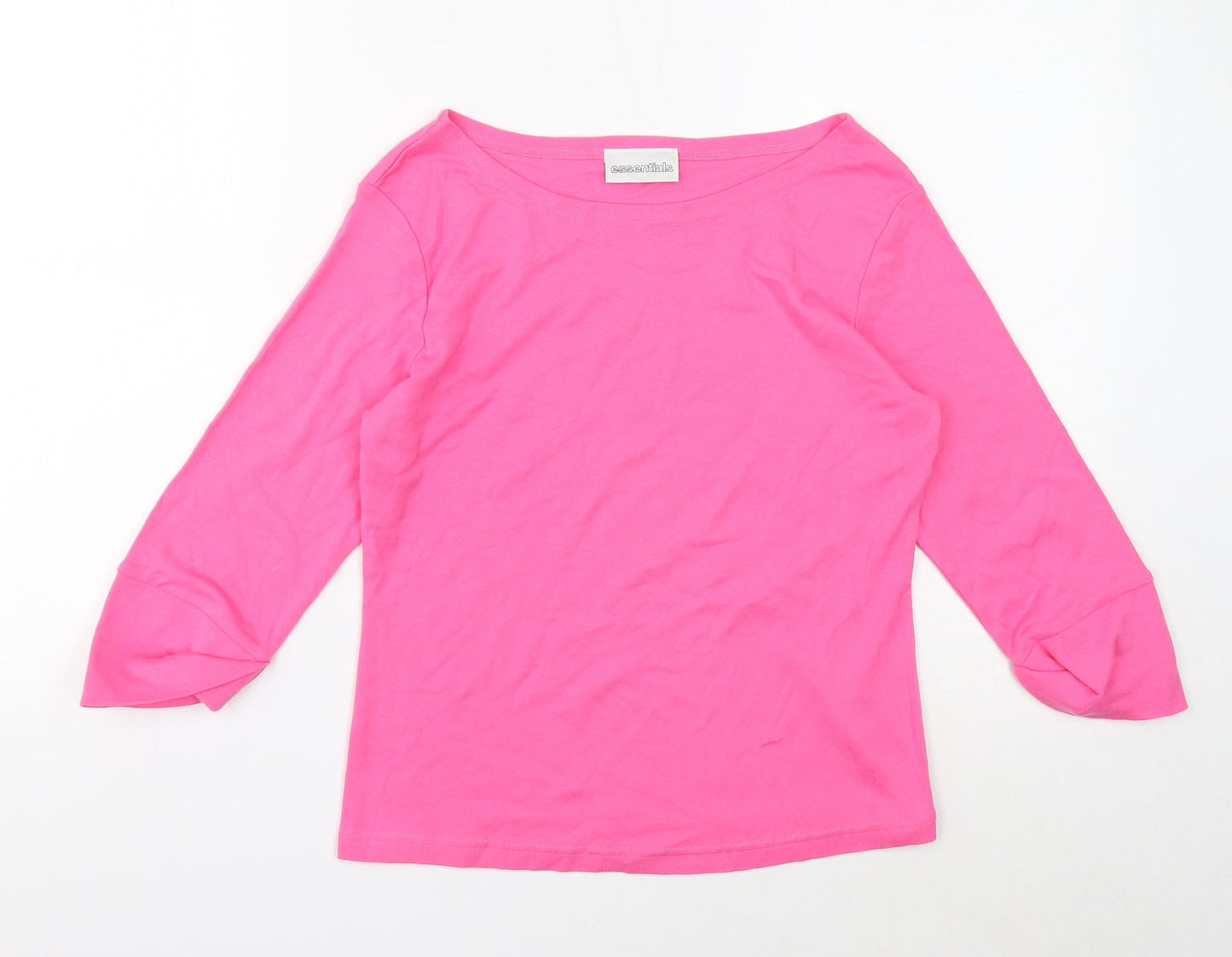 Womens UK Size 14 Essentials Pink Pullover Jumper
