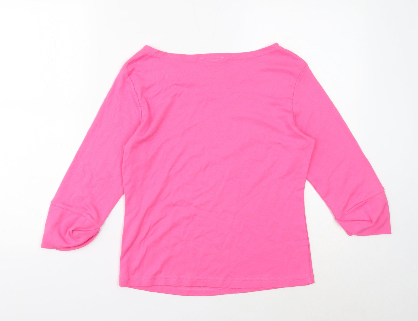 Womens UK Size 14 Essentials Pink Pullover Jumper