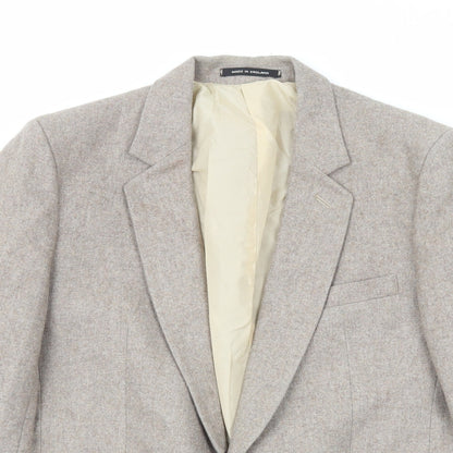 Made In England Womens Brown Wool Jacket Suit Jacket Size L