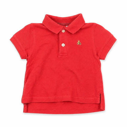 Gap Boys Red Cotton Basic Polo Size 6-9 Months Collared Pullover
