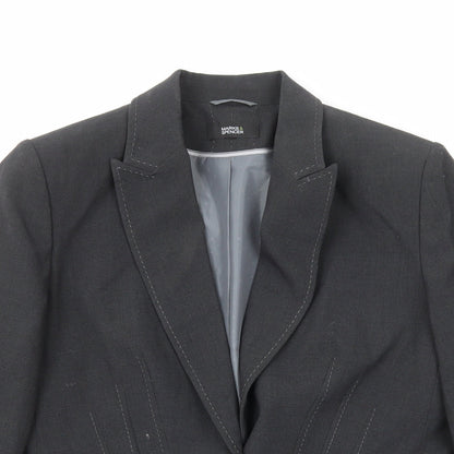 Marks and Spencer Womens Grey Polyester Jacket Suit Jacket Size M