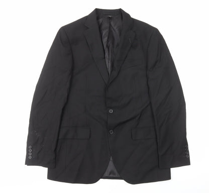 Mens UK Size S Marks and Spencer Regular Black Suit Jacket