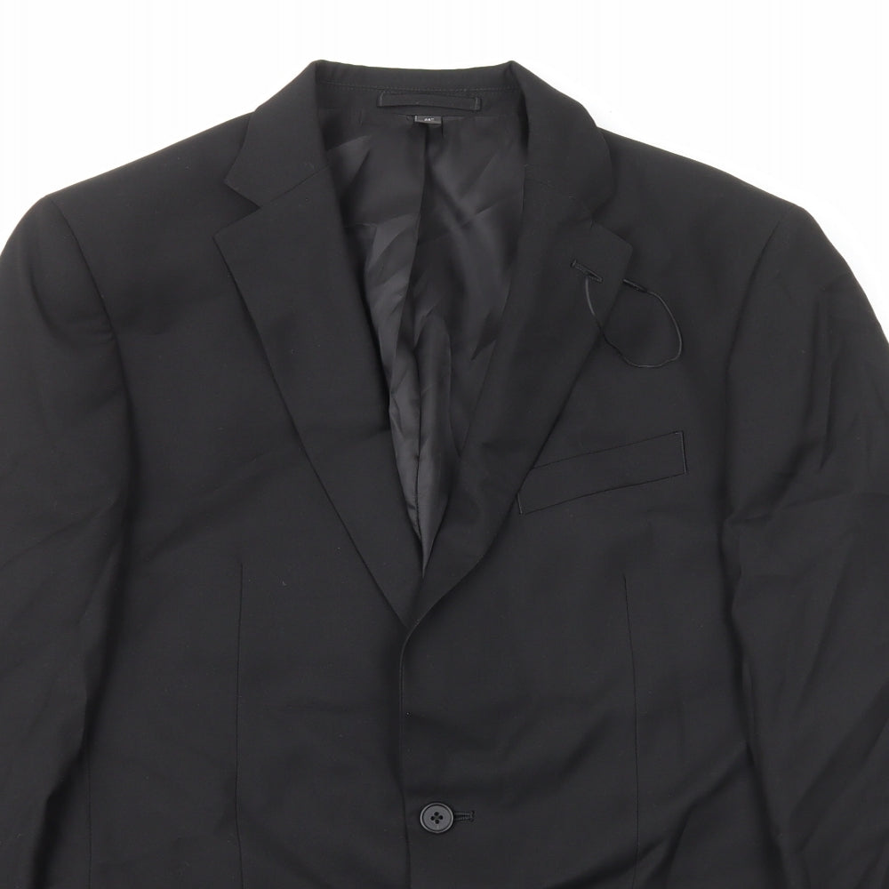 Mens UK Size S Marks and Spencer Regular Black Suit Jacket