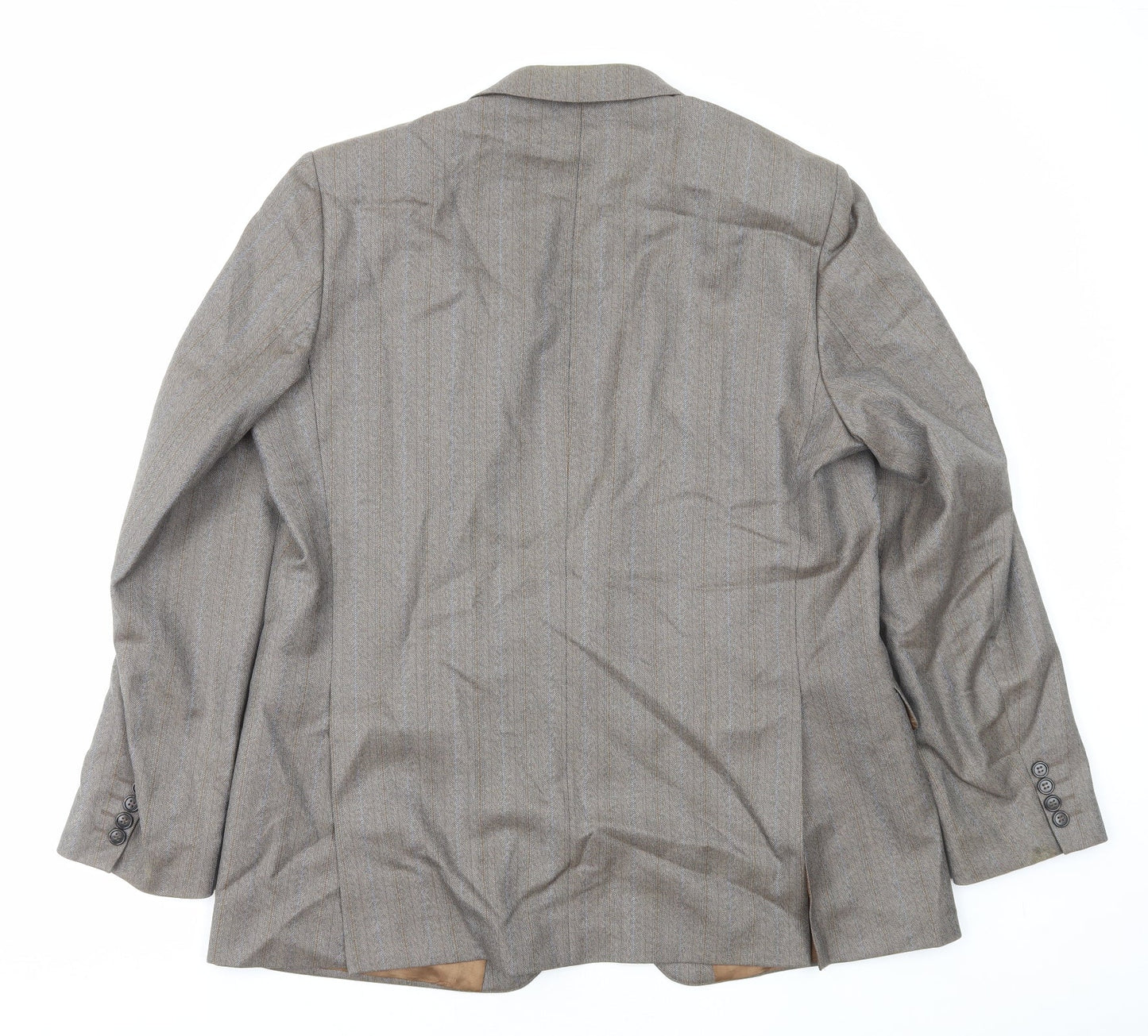 John Douglas Mens Brown Viscose Jacket Blazer Size XL