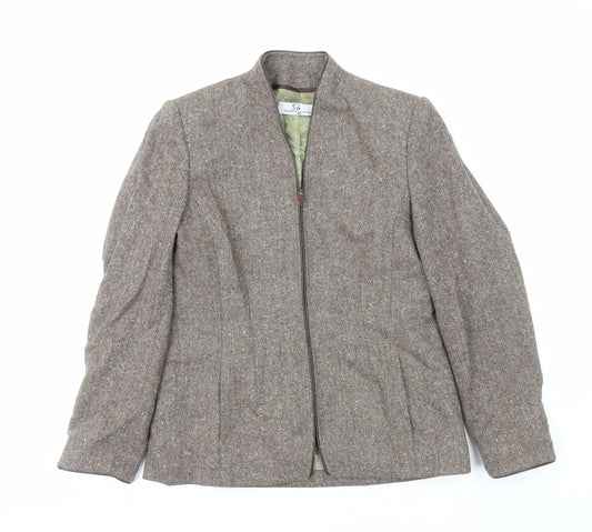 Country Casuals Womens Brown Jacket Size 10 Zip