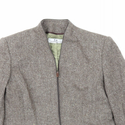 Country Casuals Womens Brown Jacket Size 10 Zip