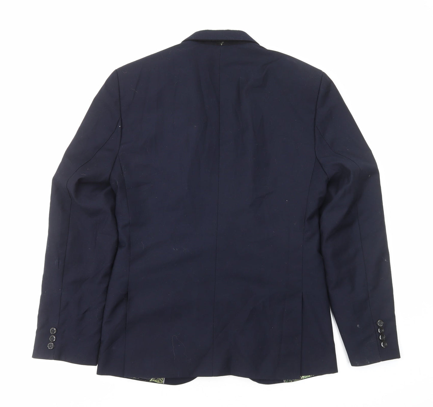 Mens UK Size S Preworn Regular Blue Suit Jacket