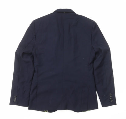 Mens UK Size S Preworn Regular Blue Suit Jacket