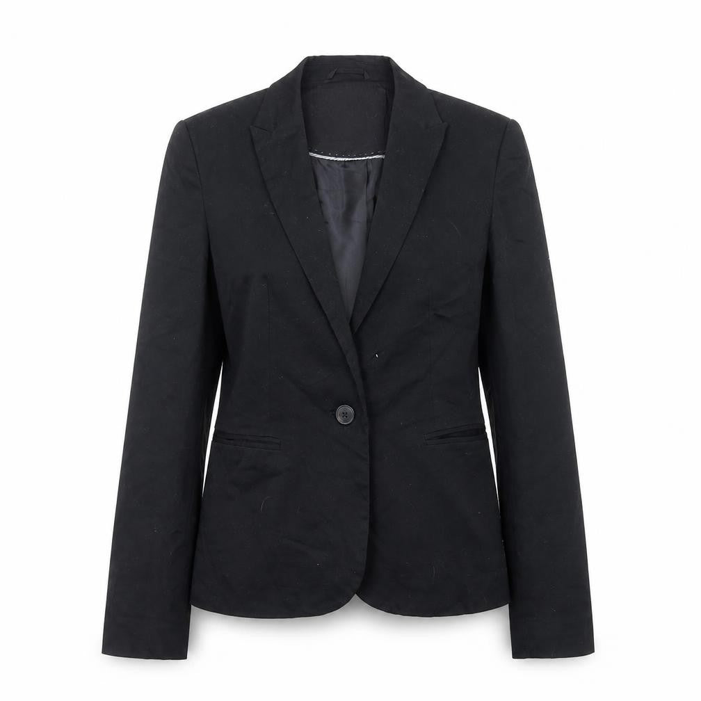 Womens UK Size M Zara Regular Black Suit Jacket