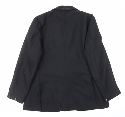 Foster Mens Black Polyester Jacket Blazer Size M